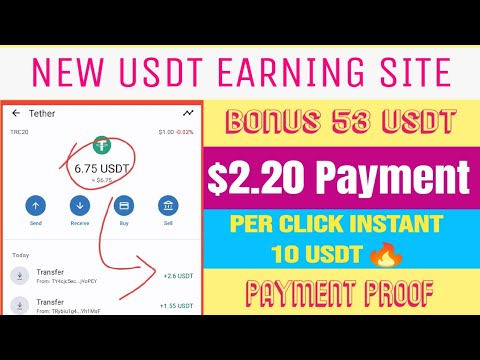 New USDT Earning Site | Sing-Up Bonus 57 USDT | USDT Mining Site | USDT Investment Site