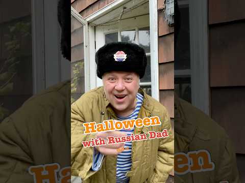 Halloween with Russian Dad #halloween #halloween2024 #trickortreat #vodka #chocolate #russian