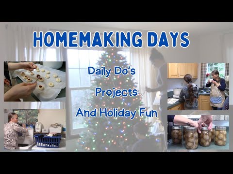 Homemaking Days | Holiday Fun | And Sad Goodbyes | Homemaking on the Homestead