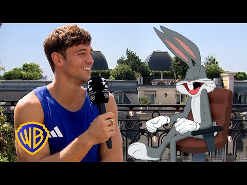 Tom Daley 🇬🇧 Athlete Interview | Looney Tunes Presents: Sports Talk with Bugs Bunny |  @wbkids