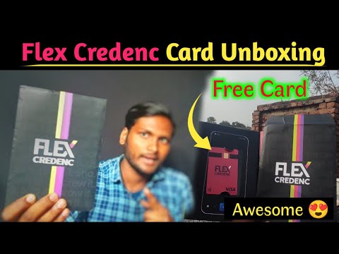 Flex credenc visa Card unboxing | Zero fee flex Card unboxing | flex credenc Card full details