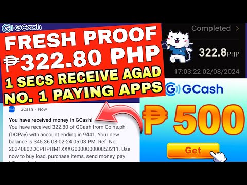 NO.1 HIGHEST PAYING APP SA GCASH ₱322.80 PESOS INSTANT RECEIVE AGAD LEGIT PAYING APP 2024