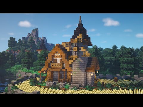 Minecraft | How to Build a Medieval Windmill House | Tutorial