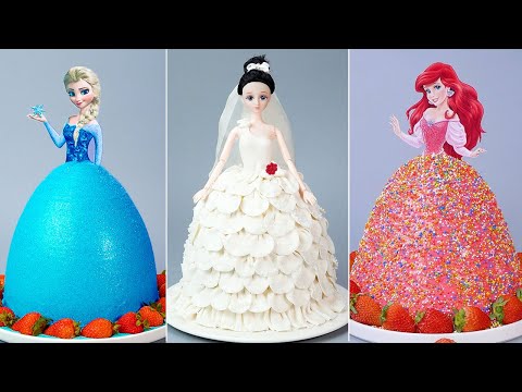 Amazing Princess Cake Decorating Tutorials | Best Tsunami Cake | Homemade Colorful Cake Ideas