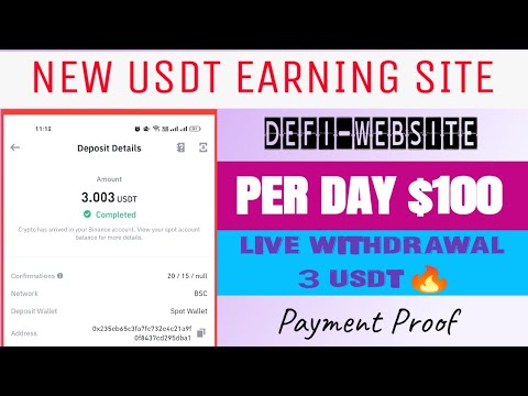 Letest Usdt  Earning Site | Earn By Trust Wallet | Usdt Mining App