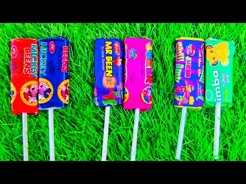 Some popular Candies in the World | New Milk Bottle | mini Cooking | Ice Cream Pop It | Asmr Coca