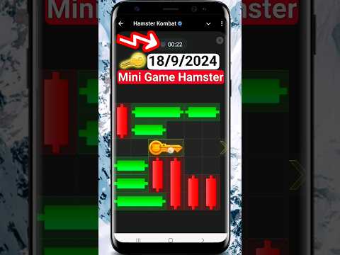 Today 18/9/2024 Easy Mini Game Hamster Kombat | Daily combo | Daily Cipher Hamster #minigame #shorts