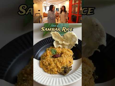 Tried Shehnaaz Gill’s Style One Pot Sambar Rice. #sambarrice #onepotricerecipe #shorts