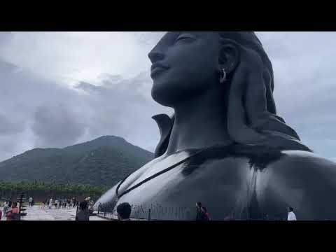 🔴 LIVE - AWESOME! Adiyogi in beautiful rain | Isha Yoga Center