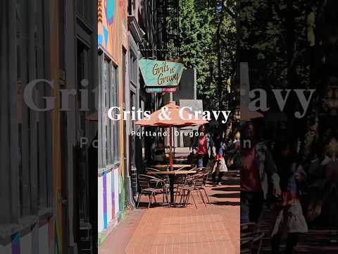 Best spot for Grits & Gravy in Portland, Oregon #foodie #shorts #placestoeat #portland portland