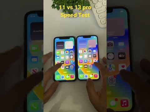 Iphone 11 vs Iphone 13 pro Speed Test #shorts