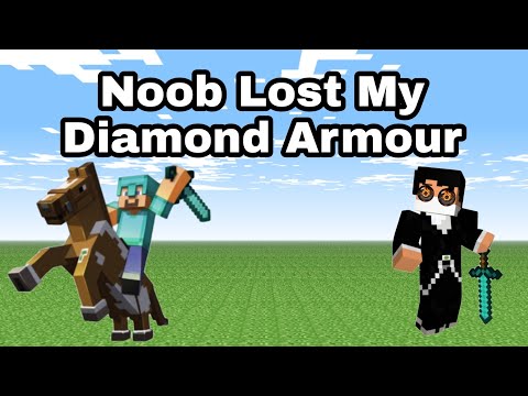 Noob Lost My Diamond Armour Noob Funny Video #shorts #minecraftshorts #youtubeshorts #ytshorts