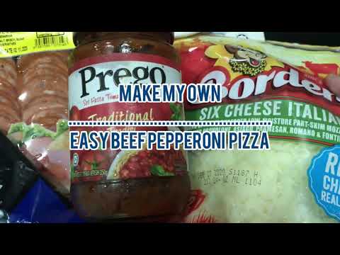 Best Homemade Beef Pepperoni Pizza | #beefpepperonipizza #makeyourownpizza | #kidsfavourite