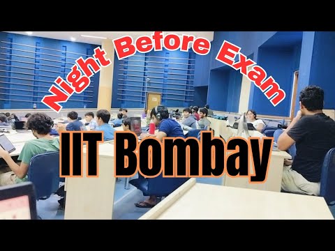 IIT Bombay sleepless Night 😴| Night Before Exam | #iitbombay #iit #jee #iitjee #exam #iitdelhi #air1