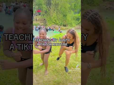 AUNTY LEARNING TIKTOK ROUTINE WHILE ON VACATION IN JAMAICA 🇯🇲