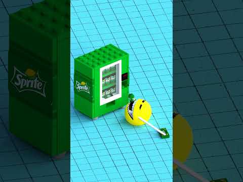 Pacman Vs Lego Soda Vending Machine 2 🤑 #lego