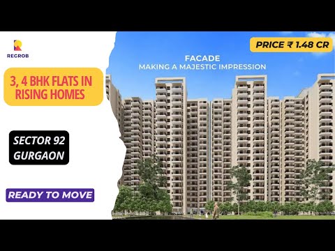 3, 4 BHK Flats in Rising Homes Sector 92 Gurgaon |☎+91-7428292900 | Rising Homes #flatsforsale