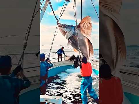 Giant Deep Sea Monsters Caught by Fishermen! #shorts  #GiantSeaCreatur #FishingDiscover#ai