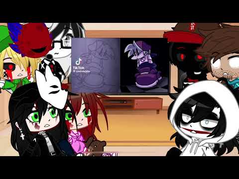 Creepypasta reacts to FNF Silly Billy || Creepypasta || Gacha Club || My AU ||Gacha X Creepypasta||