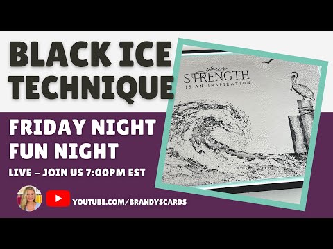 Want to Make a REALLY Cool Card? Try This Black Ice Card Technique!