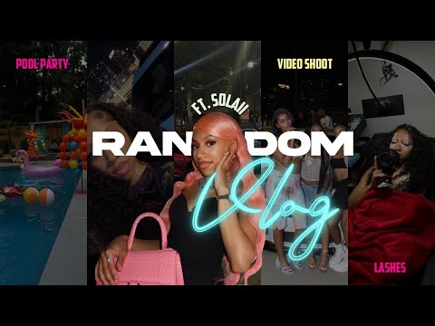 RANDOM DAYS VLOG| Pool party , car meet , LA maintenance , Lashes , video shoot + more ￼