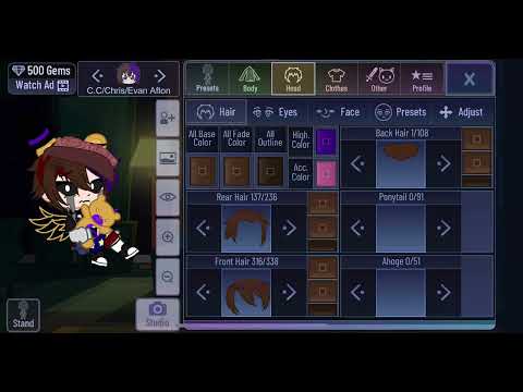 How to make my C.C/Chris/Evan Afton in Gacha Club || FNAF || Gacha Club || Afton Family ||FNAFXGC||