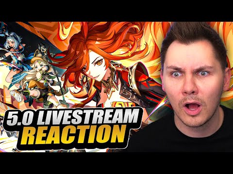 THE BEST UPDATE IN GENSHIN IMPACT HISTORY!? | 5.0 LIVESTREAM REACTION