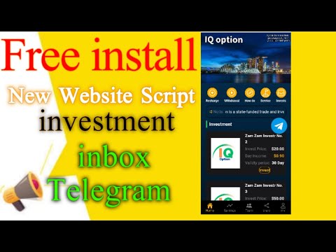 New investment website script . how to creat investment website