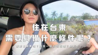 台東Vlog｜搬到東部生活需要具備哪些條件呢？需要會開車嗎？｜分享台東買菜日常 #taitung #台東