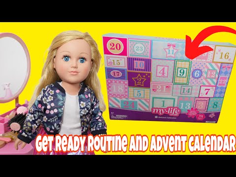 My life as doll GRWM and Advent calendar with doll accessories