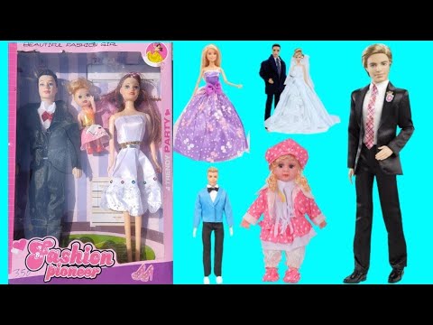 Barbie Fashion Pioneer Review|Barbie Family Set|Beautiful Barbie Family Set Review