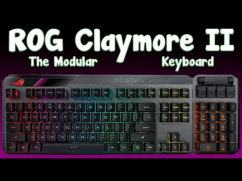 ASUS ROG Claymore II Wireless Gaming Keyboard - Modular Design