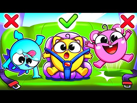 Buckle Up Song 🚗🚙🚕 Safety Rules In The Car ||Kids Songs 🐱🐨🐰🐯 And Nursery Rhymes by Baby Zoo