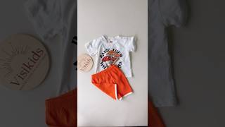 The summer set is so cute!! #babyromper #visikids #bubble #babyclothes #baby #babyoutfit #newborn