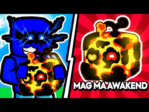 i AWAKENED MAGMA FRUIT and its OVERPOWERED.. (Blox Fruits)