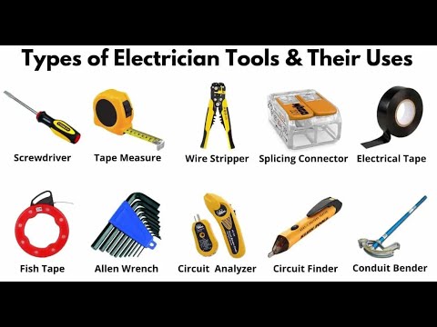 LIST OF 25 ESSENTIAL ELECTRICIAN TOOLS NAMES & USES