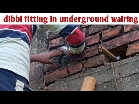 dibbi junction fitting underground wairing in wall/junction fitting in wall cutting