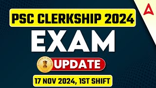 PSC Clerkship 1st Shift Today | PSC Clerkship Exam Review | 17 Nov 2024 | Difficult Level ?