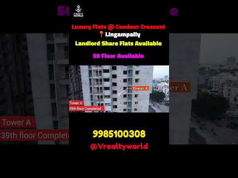 LANDLORD SHARE FLATS AVAILABLE AT CANDEUR CRESCENT | LINGAMPALLY | TOWER C #3bhk #crescent #yt #rera