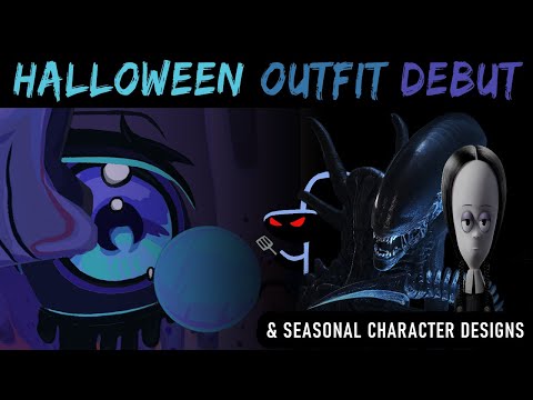 🧙‍♀️ Debuting my HALLOWEEN OUTFIT & Lookin' at some Monsters / Horror Character Designs 🎃