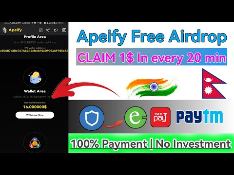 How to make apeify Airdrop Account | Earn Money without investment | Apeify Reviews