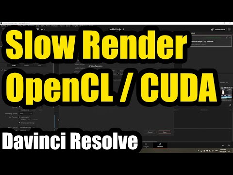 Why Davinci Resolve is rendering slow? (OpenCL vs CUDA, low GPU usage)