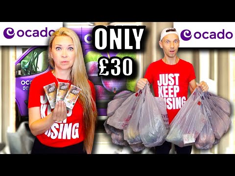 Can we BUY our weekly FOOD SHOP from OCADO for £30? 😃 *budget grocery shopping challenge 🛒