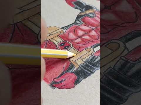 Deadpool drawing #sketch #art #marvel #ytshots #shortsfeed #shorts #deadpool #drawing