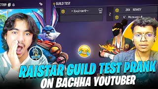 Old Raistar Guild Test Prank on Baccha Youtuber😱 He Exposed me - Laka Gamer