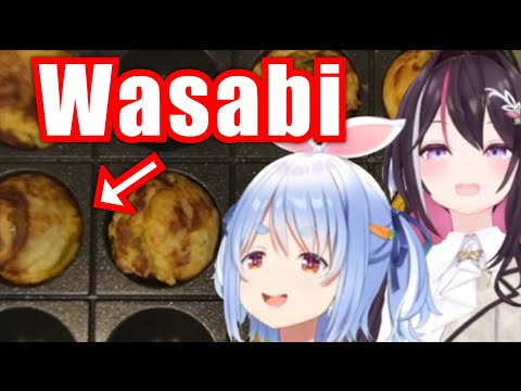 AZKi Cheats And Make Pekora Eat Wasabi During Off-Collab Stream【Hololive/Usada Pekora】