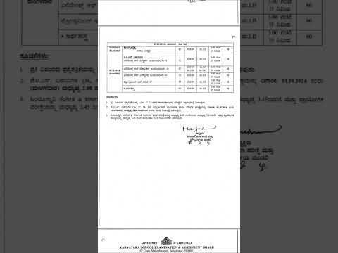 SSLC 2024-25 || Assessment Exam 1 Time Table Released!... #sslcexams #exam