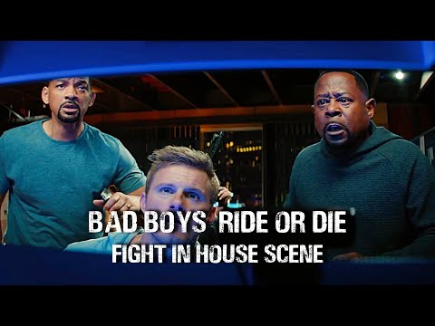 Bad Boys Ride Or Die 2024: Fight in House Scene with Will Smith and Martin Lawrence