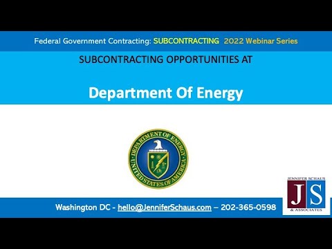 Sub-Contracting Opportunities at Department of Energy - DOE