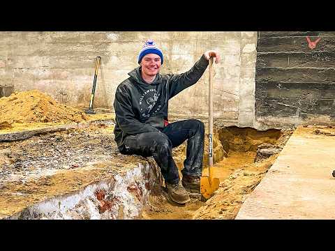 Restoring A $7,000 Mansion: Building New Concrete Foundation